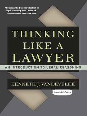 cover image of Thinking Like a Lawyer